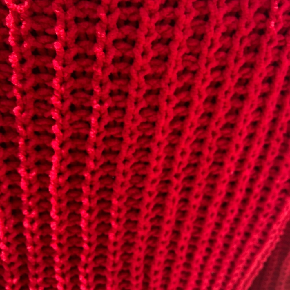M XL XXL red  crop top sweater! - Picture 4 of 10